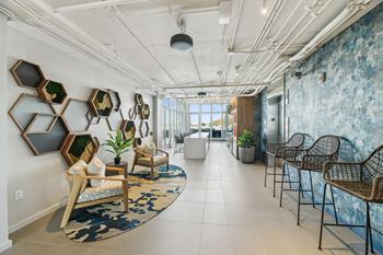 Spacious lobby
